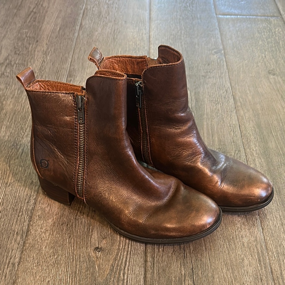 Born Brown Heeled Boots